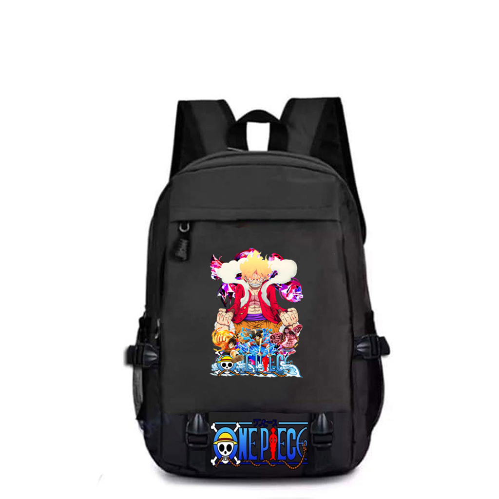 BST 13 Mẫu balo in hình - Balo cho bé đi học Sanji D.Ace Luffy Zoro One Piece chất đẹp