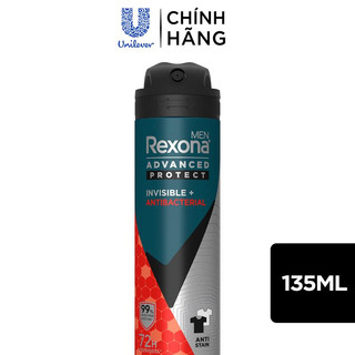 Xịt Khử Mùi Rexona Dành cho Nam, lưu hương đến 72h (135ml)
