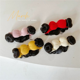 Băng đô tóc giả cho bé, băng đô mái giả cho bé gái, turban cho bé, turban tóc giả cho bé