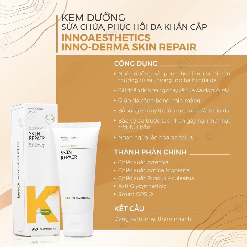 Kem Dưỡng Sửa Chữa Phục Hồi Da Khẩn Cấp Innoaesthetics Inno-Derma Skin Repair | BigBuy360 - bigbuy360.vn