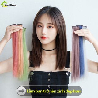  Tóc giả SALAY highlight kẹp tóc nhiều màu phong cách thời trang Nhật Bản cá tính 