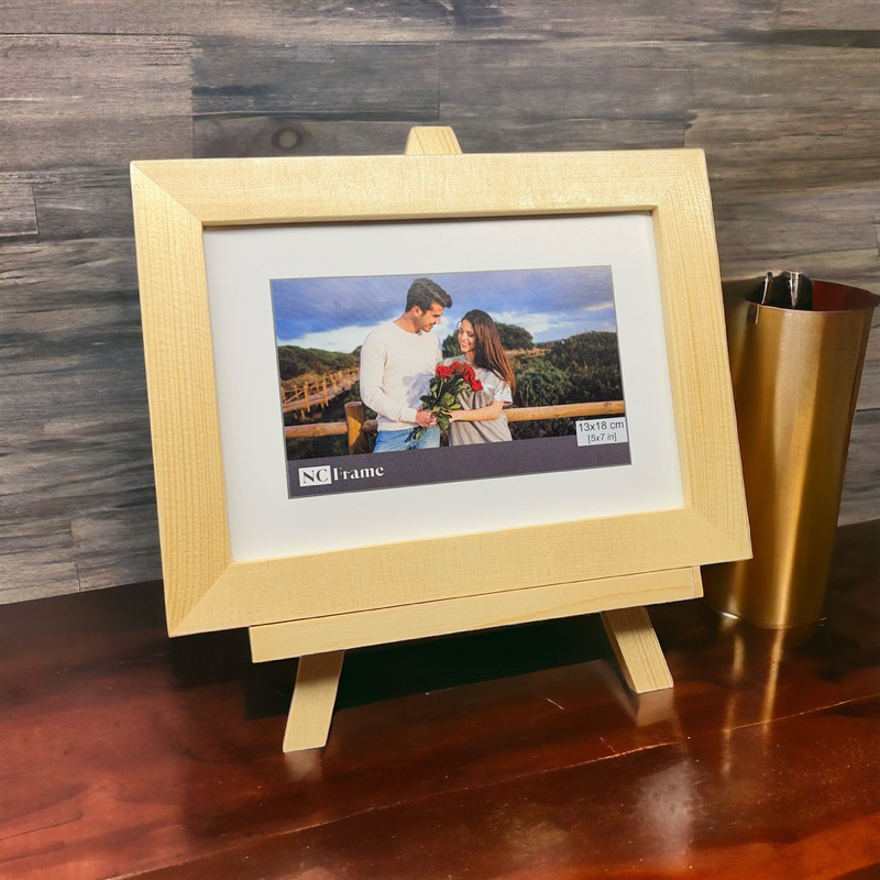 (Tặng in ảnh) Khung hình kiểu giá vẽ NCFRAME, 13 x 18 cm