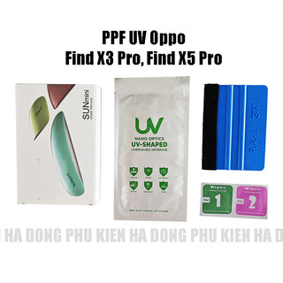 Miếng dán ppf uv oppo find x5 pro, find x3 pro full màn hình