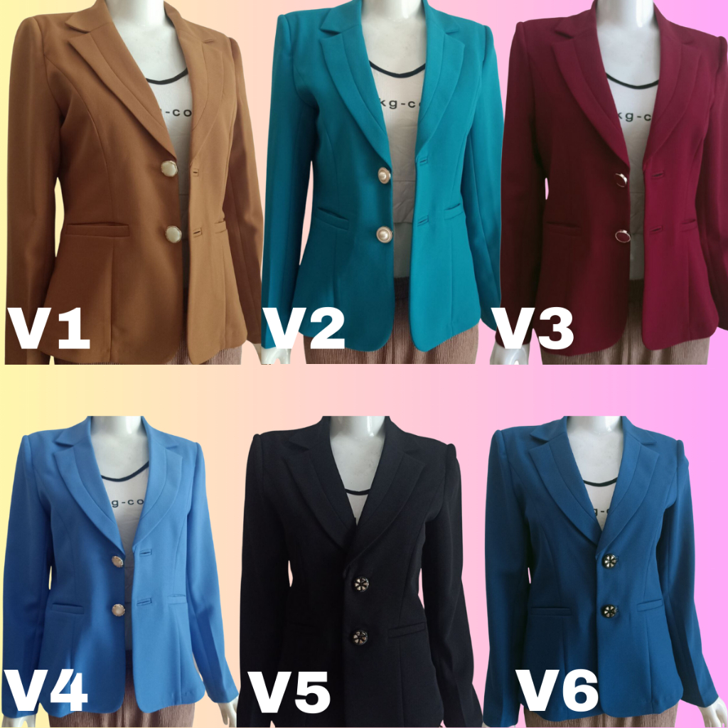Áo vest dành cho nữ cổ chữ K thường gồm 2 cúc sang trọng và trẻ trung áo vest, áo vét dành tặng Mẹ, tặng Gì