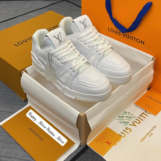 Giày L’V #54 Trane’r White Lai Au SC [ Full Box ]