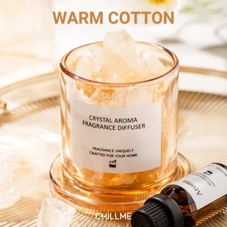 Lọ khuyếch tán tinh dầu Luxury Chillme hương Warm Cotton đá thạch anh nhẹ nhàng thư giãn