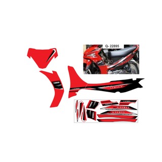 Tem sirius fi bản đỏ đen cao cấp, tem thiết kế 3 lớp siêu dính