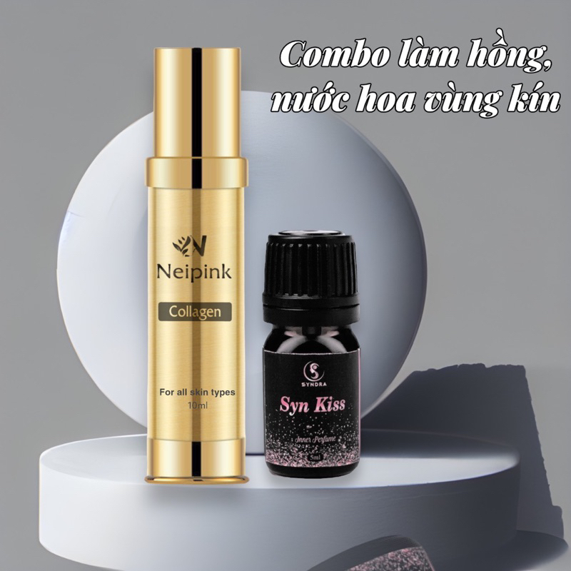 Bộ Sản Phẩm Làm Hồng và Tạo Mùi Thơm -  Kem Hồng Nhũ Hoa và Bikini Neipink Kèm Nước Hoa Vùng Kín Synkiss