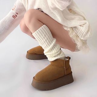 Vớ Len Ống Chân Giữ Ấm Mùa Đông Phong Cách Lolita Nhật Bản Ngọt Ngào Dành Cho Nữ