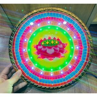 Đèn led hào quang hoa sen đủ màu sắc kích cỡ 15cm, 18cm, 22cm, 25cm, 30cm, 40cm