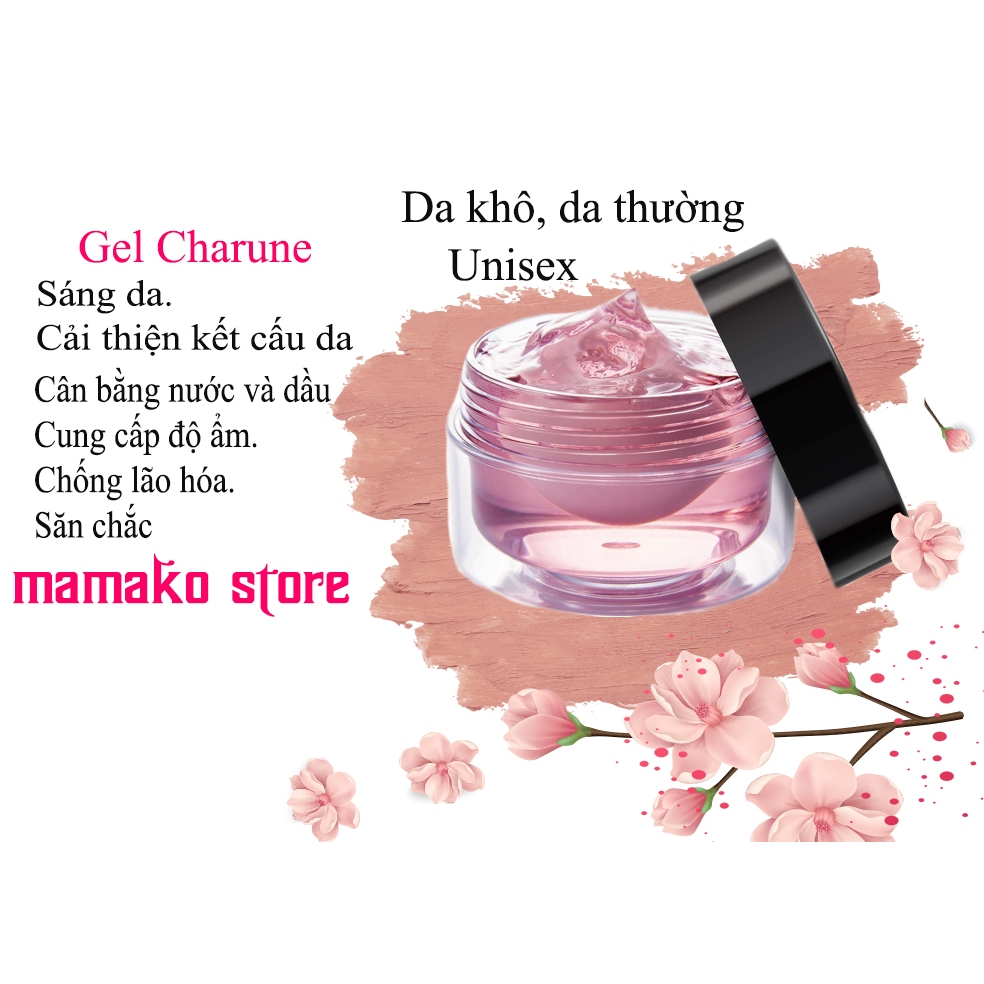 (phiên bản amazon độc quyền) Gel dưỡng da làm ẩm Charune Michiko Koshino Double All-in-One 60g/ da khô