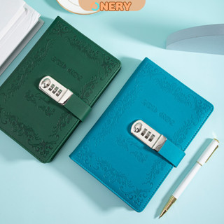 Sổ tay nhật ký có khóa mật mã - bìa da cổ điển - sổ khóa bí mật sang trọng - kích cớ A5-ONERY