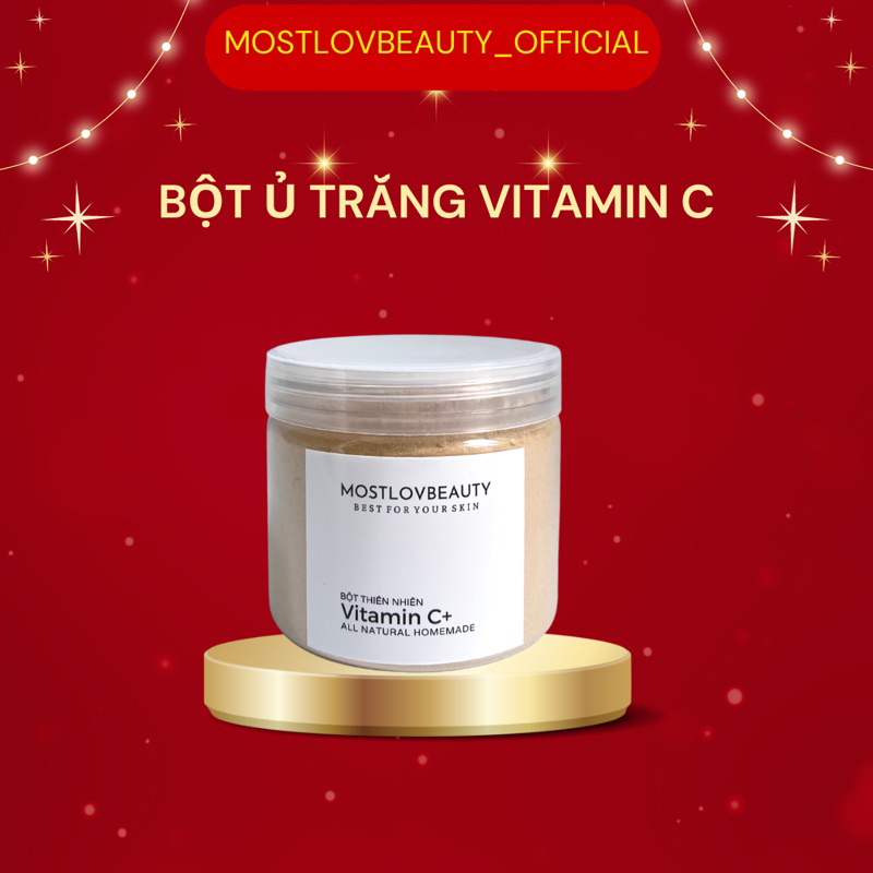 Bột Ủ Trắng Vitamin C Mostlovbeauty, giúp sáng da, mờ thâm và đều màu da