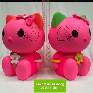 Heo đất hello kitty nhám size lớn siêu xinh chất liệu