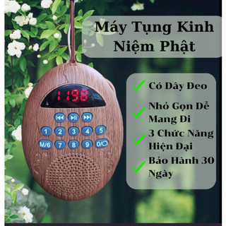 Máy Tụng Kinh Niệm Phật, Máy Nghe Phật Pháp Có Kèm Dây Đeo Kèm Dây Sạc, Máy Niệm Phật Có Thẻ Nhớ 8GB