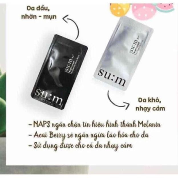 1 gói mặt nạ sủi bọt thải độc Su:m37 màu XÁM 4ml - Hàng chính hãng LG