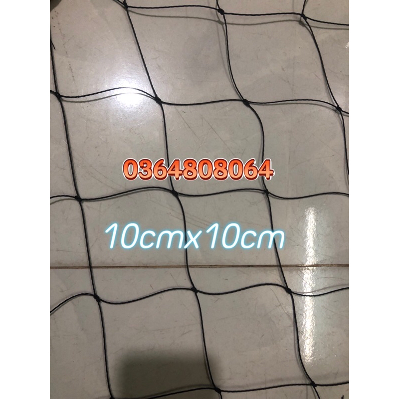 Lưới Giàn Leo, Dây Leo Giàn Bầu Bí Màu Đen Khổ Cao 2M + 3M Lưới Bán theo mét tới