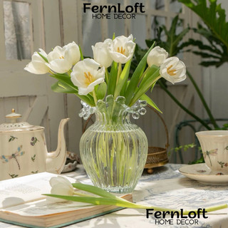 Bình hoa thuỷ tinh Fenton cổ Pháp