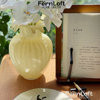 Bình hoa thuỷ tinh Fenton cổ Pháp