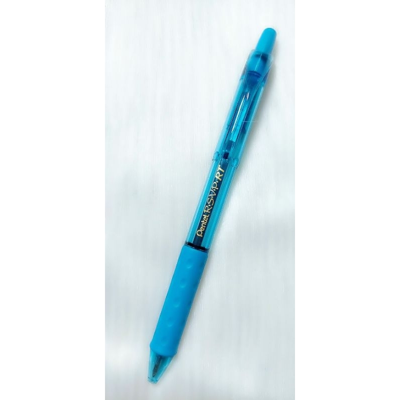 Bút Bi Bấm RSVP PENTEL Màu Xanh Hàng Chính Hãng Nhật Bản