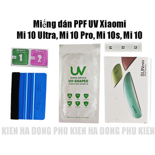 Miếng dán ppf uv xiaomi mi 10s, mi 10 ultra, mi 10 pro full màn hình