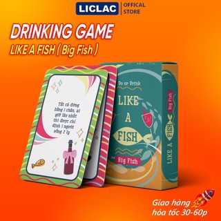 Bộ bài nhậu do or drink like a fish ver big fish gồm 35 lá - drinking game thú vị dành cho nhóm bạn
