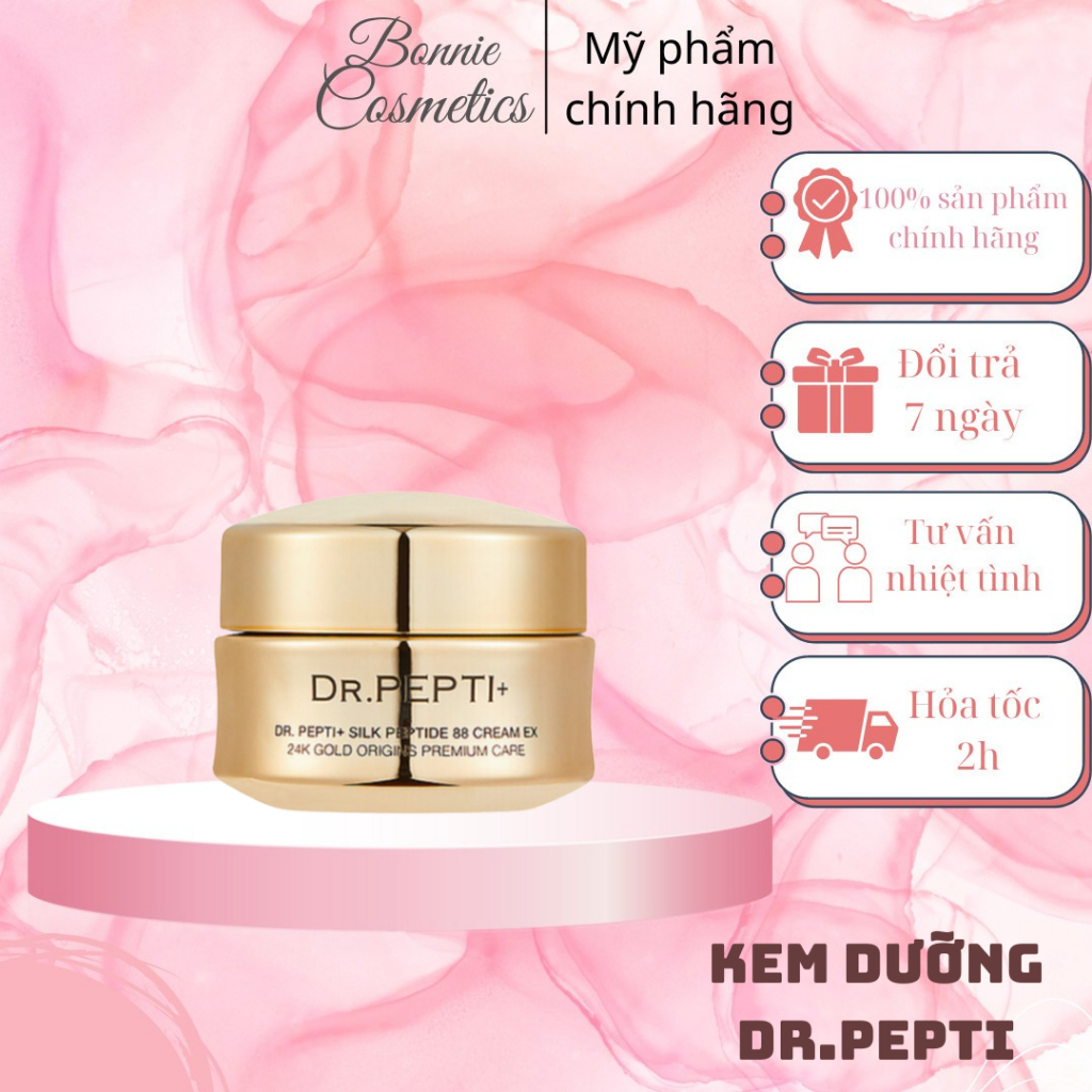 Kem dưỡng Dr.Pepti+ Cream EX vàng 24k làm đều màu da, mờ thâm nám, tàn nhang 12g - BonnieCosmetics