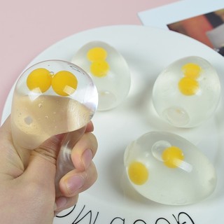 Đồ chơi squishy trứng bóp hai lòng