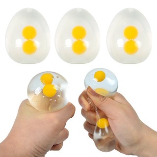 Đồ chơi squishy trứng bóp hai lòng