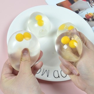 Đồ chơi squishy trứng bóp hai lòng