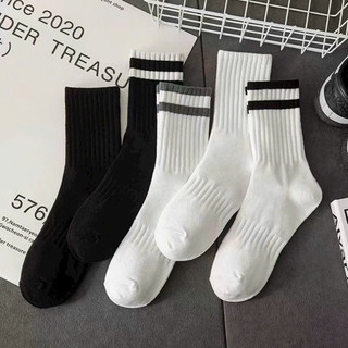 Set 10 đôi tất cổ cao phong cách Hàn gân bàn kẻ cổ GBKC
