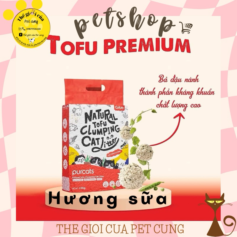 Cát Đậu Nành Cature Natural Tofu. Cát vệ sinh cho mèo