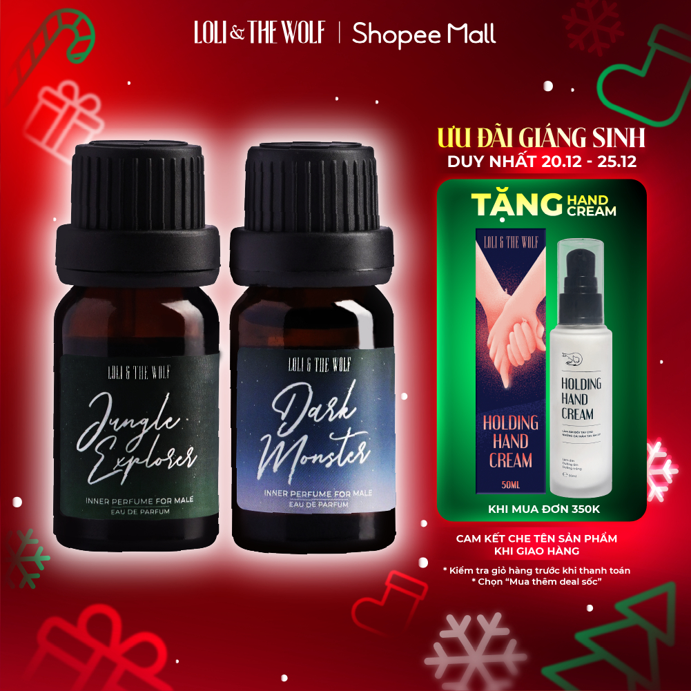 Nước Hoa Vùng Kín Nam Loli & The Wolf Chính Hãng Hương Thơm Nam Tính Lôi Cuốn Lưu Hương Tốt Chai 10ml