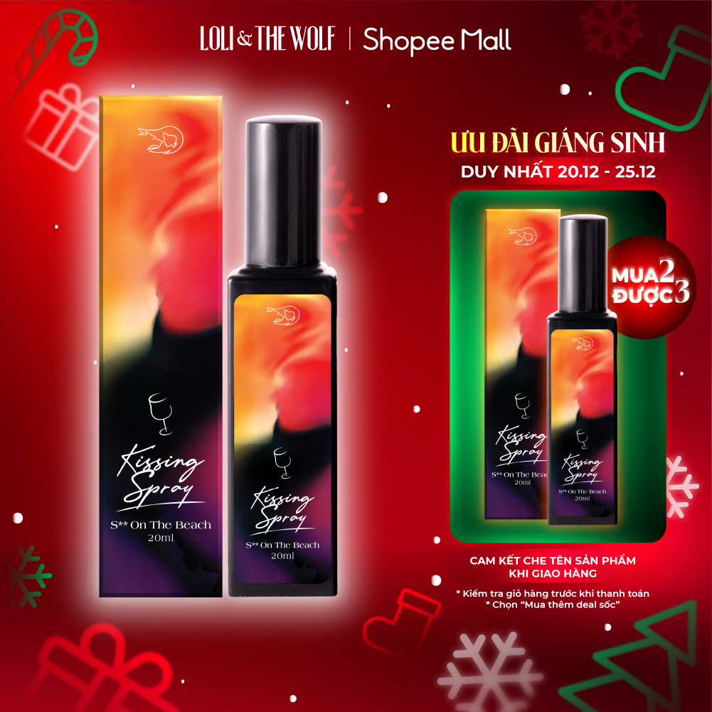 Xịt Thơm Miệng Kissing Spray Cocktail Loli & The Wolf Hương S** On The Beach Lôi Cuốn Mát Lạnh Chai 20ml