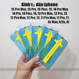 Kính cường lực tự dán phủ màn hình iPhone 15 Pro Max,14 Pro Max,13 Pro Max,12 Pro Max,11 Pro Max,15 Plus,Xs Max,X/Xs,Xr