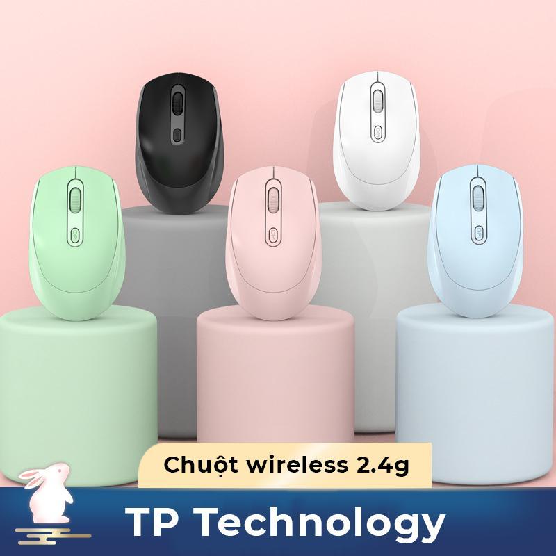 Chuột Không Dây TP Tech,kết nối wireless 2.4Ghz sạc pin, chống ồn siêu nhạy dùng cho máy tính, laptop, tivi