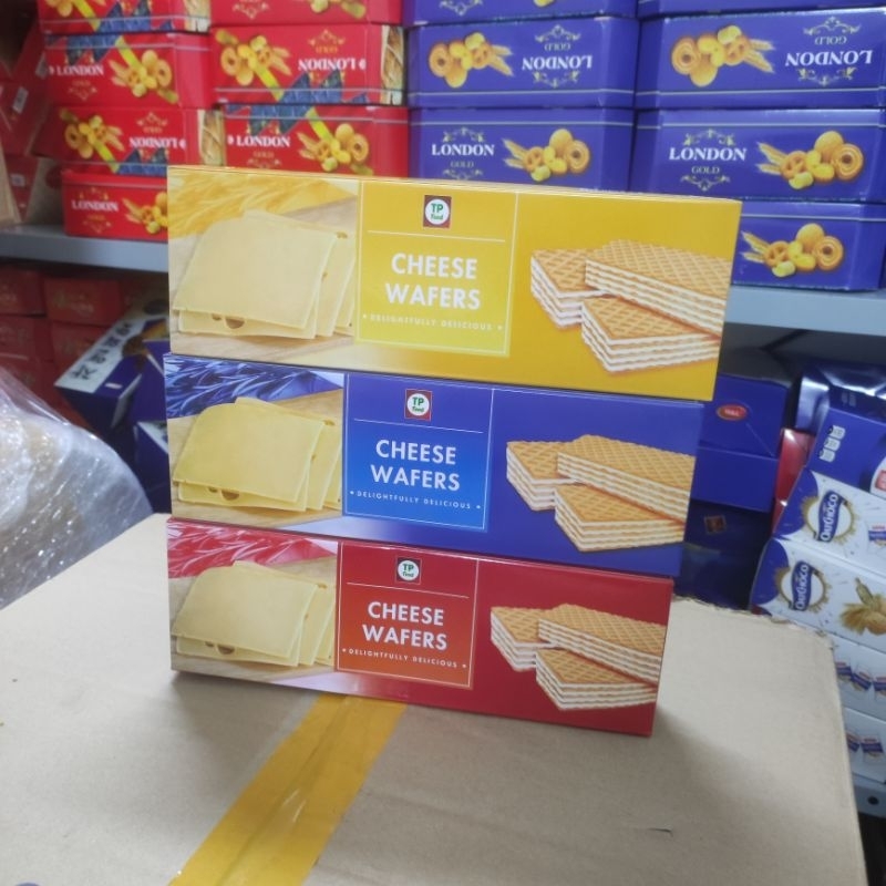 Bánh Xốp Cheese Wafers - 3 màu lên giỏ quà tết đẹp - sẵn hàng giao Hỏa Tốc