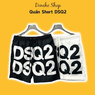 Quần Short DSQ2 Font Chữ Lớn In 2 Dòng Siêu Nét - Quần Đùi Nam Nữ DSQUARED2 Chất Gió Cao Cấp QG009