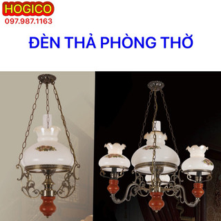 Đèn thả thờ 3 dây, đèn giả cổ