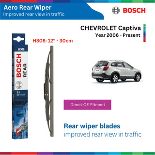 Gạt mưa sau bosch rear h308 12", xe chevrolet captiva, đời xe 2006 đến nay, gạt sau captiva
