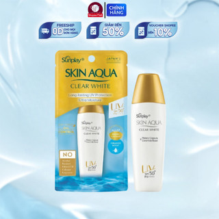 Kem Chống Nắng Sunplay Skin Aqua Dưỡng Da Sáng Mịn Clear White SPF50+ PA++++ Sản Phẩm Chính Hãng