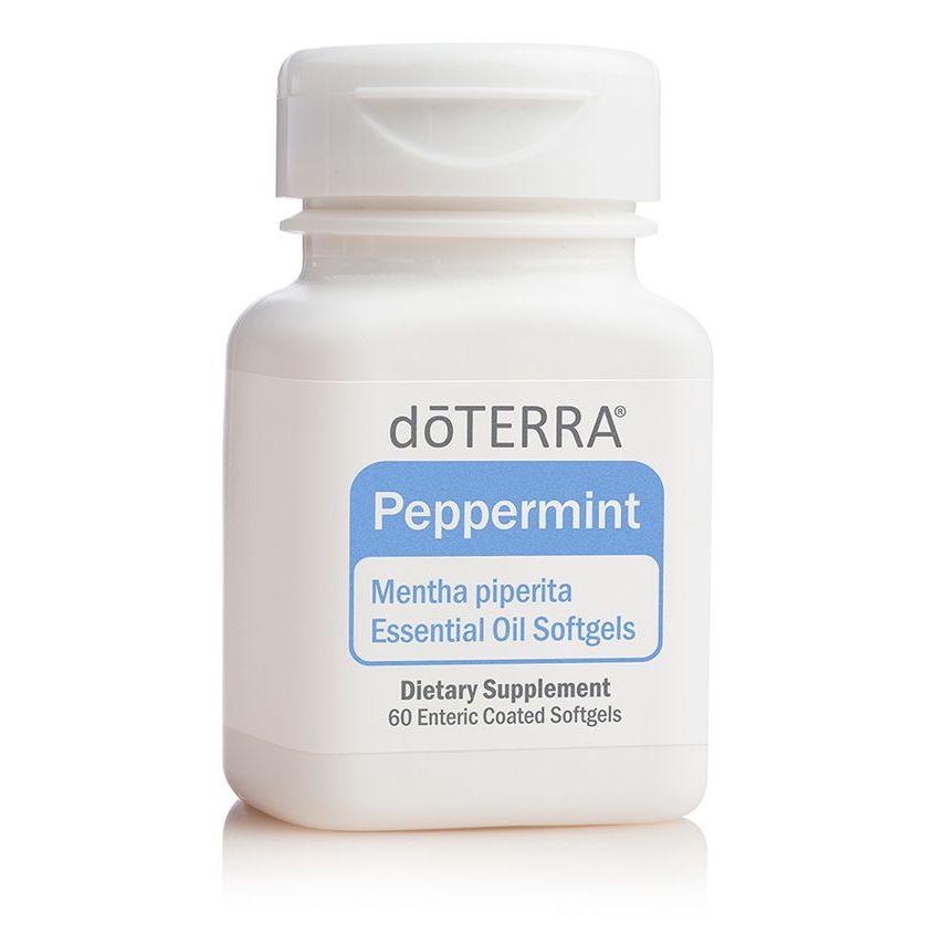 Viên uống tinh dầu Peppermint doTERRA - 60 viên - Tinh dầu Bạc Hà - Hỗ trợ sức khỏe bao tử, đường ru