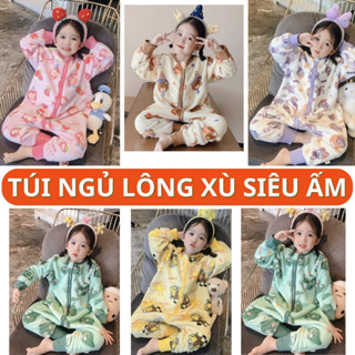 Túi ngủ cho bé họa tiết dễ thương, chất liệu lông xù CAO CẤP