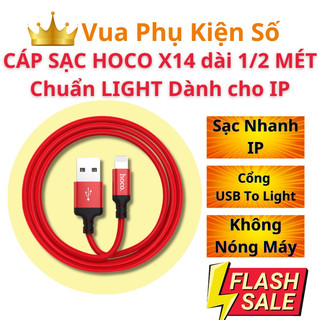 💥HOT💥 Dây Sạc Cáp Sạc nhanh Hoco X14 - 1M và 2M Cho Điện Thoại Sạc Dự Phòng Tai nghe Bluetooth cho 6/6s->14pm