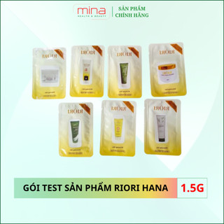 Gói test trải nghiệm sản phẩm dưỡng da mỹ phẩm riori hana - mỹ phẩm thiên nhiên, an toàn, dùng được cho mọi loại da