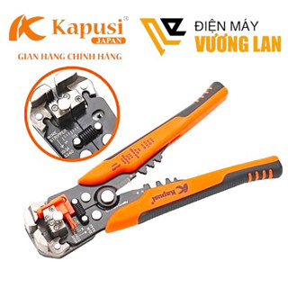 Kìm, kềm tuốt dây điện, dây cáp, bấm cos đa năng 0.2 - 6mm Kapusi cao cấp.K-0339 - Hàng chính hãng