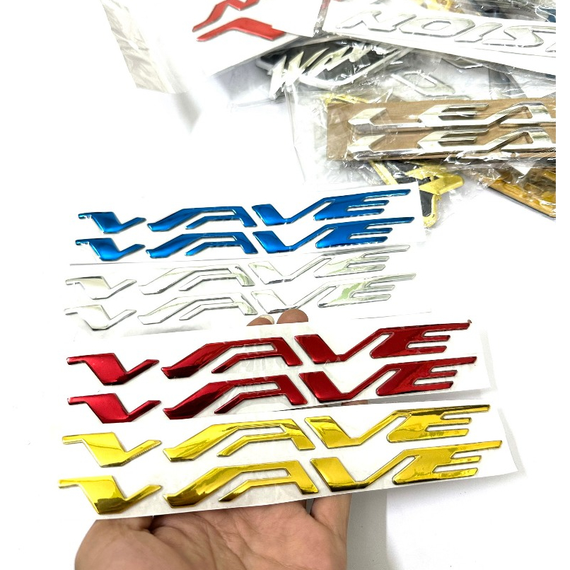 Tem wave A chữ nổi hàng zin cao cấp siêu đẹp 4 màu cho mọi người chọn cực đẹp