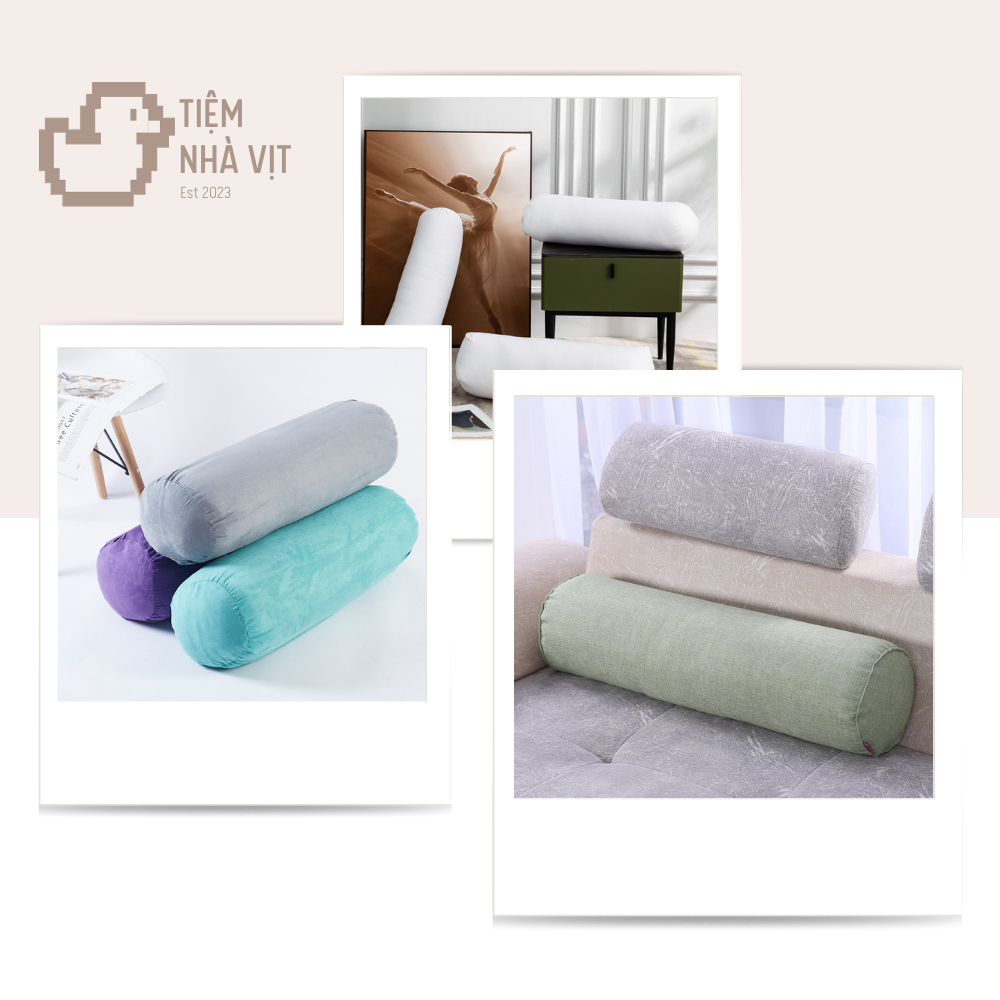 Ruột Gối Ôm Bông Gòn Cao Cấp Kích Thước 35X100Cm Êm Ái (Hàng Loại 1)