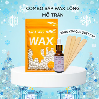[ Combo sáp wax lông Hard Wax Beans + Mỡ trăn ] Sáp wax lông cao cấp SIÊU BÁM LÔNG + Mỡ trăn nguyên chất