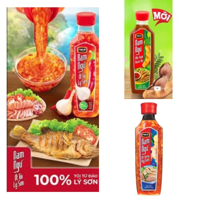 Nước mắm pha sẵn ớt tỏi Lý Sơn/ mắm me/ mắm gừng Nam Ngư